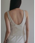 タンクトップ ノースリーブ Drape Cut...の詳細画像5