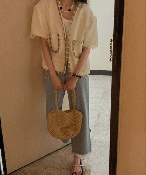 「N.s」 デニムパンツ L ブルー レディース_画像7