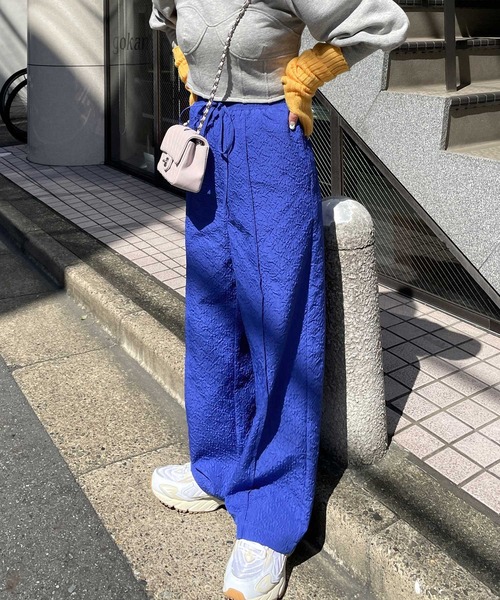 「Alley by w closet」 イージーパンツ FREE ブルー レディース_画像8