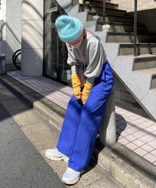 「Alley by w closet」 イージーパンツ FREE ブルー レディース_画像9