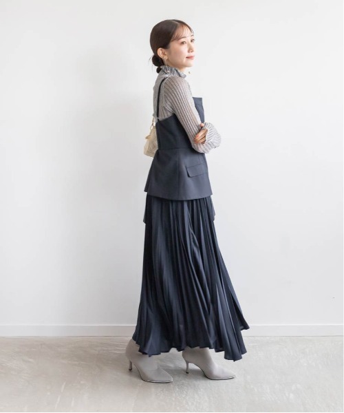 「RANDA」 キャミソールワンピース 0 ベージュ レディース_画像7