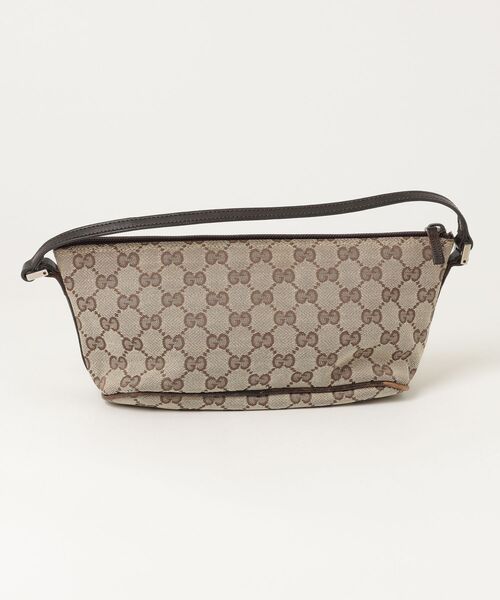 GUCCI（グッチ） GGキャンバス アクセサリーポーチ - ブラウン