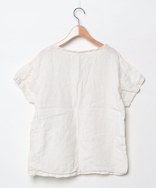 「fog linen work」 半袖ブラウス - ベージュ レディース_画像2