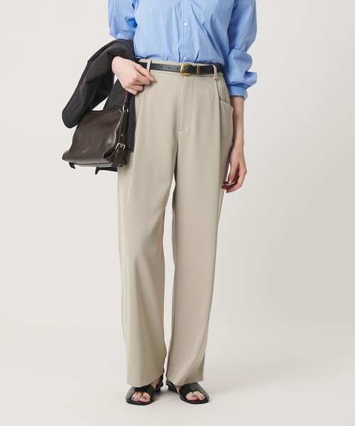 qualite（カリテ） スラックス パンツ 2WAYストレッチタックパンツ