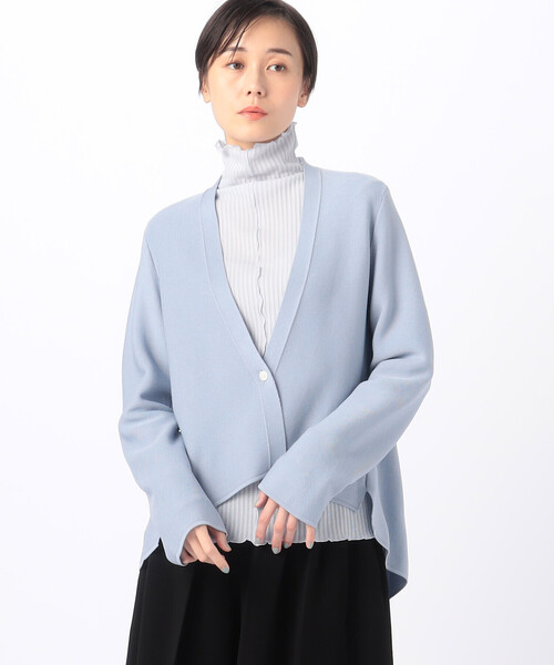 「Gabardine K.T」 ニットカーディガン 9号 ネイビー レディース_画像5