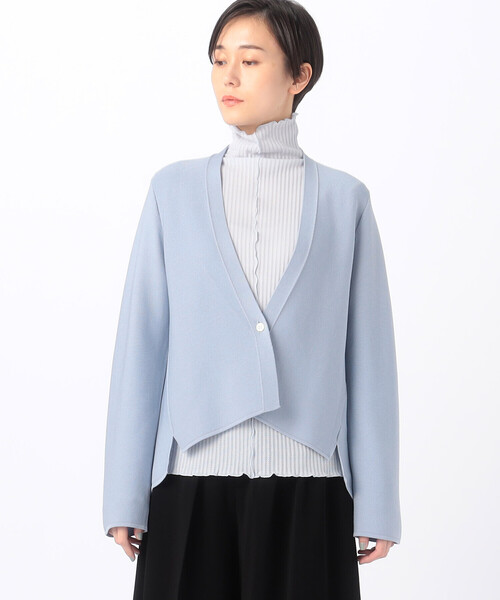 「Gabardine K.T」 ニットカーディガン 9号 ネイビー レディース_画像6