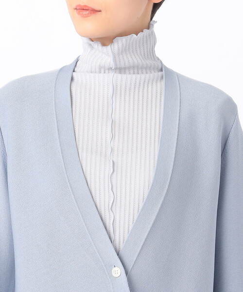 「Gabardine K.T」 ニットカーディガン 9号 ネイビー レディース_画像9