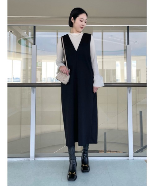 「Mila Owen」 コンビワンピース 0 ブラウン レディース_画像3