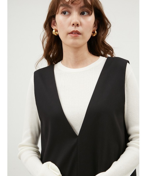 「Mila Owen」 コンビワンピース 0 ブラウン レディース_画像8