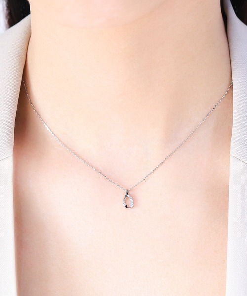 送料込み 新品 BLOOM シルバー925 ネックレス BLOOM（アクセサリー） ネックレス シルバー キュービック