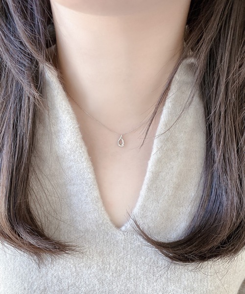 BLOOM（ブルーム） ネックレス シルバー キュービックジルコニア