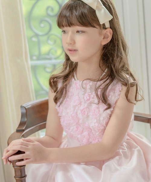 120size ピンク 入学 卒園 発表会 結婚式 フォーマル DECORA PINKY'S 入学式 女の子 ワンピース 110 120 130 3点