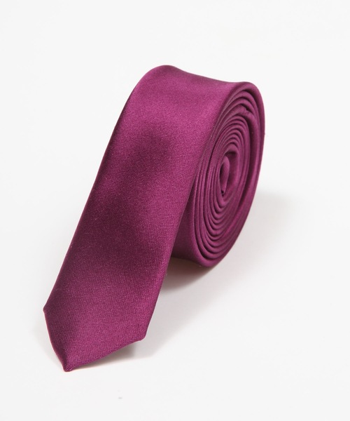アトウ a ato o ネクタイ　ブラック　サテン　メンズ 新品 ato（アトウ）の「SUPER NARROW TIE（ネクタイ）」 - WEAR