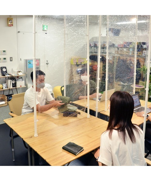 entre square インテリア 「連結用」クリアパーテーション