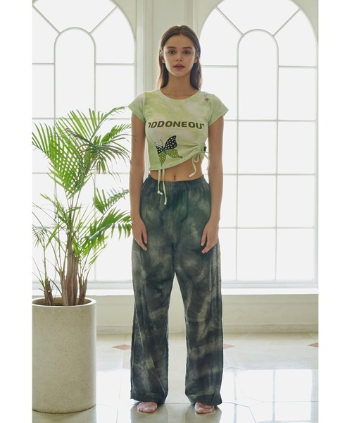 ることがで tシャツ Tシャツ 『ODDONEOUT/オッドワンアウト』 Butterfly String Crop T-shirts/バタフライ タイダイ柄 ス ZOZOTOWN PayPayモール店 - 通販 - PayPayモール コットン
