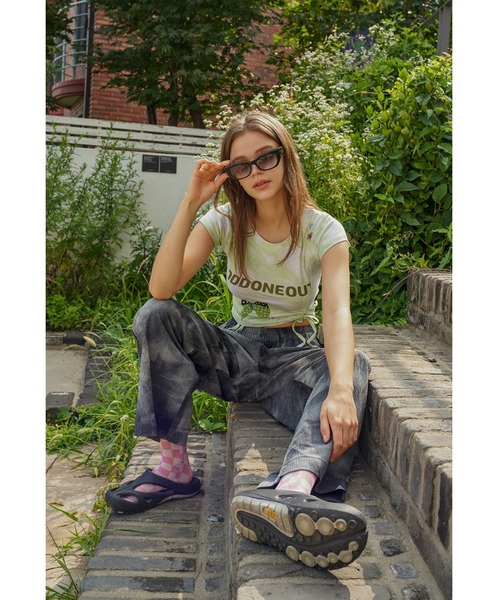 ることがで tシャツ Tシャツ 『ODDONEOUT/オッドワンアウト』 Butterfly String Crop T-shirts/バタフライ タイダイ柄 ス ZOZOTOWN PayPayモール店 - 通販 - PayPayモール コットン