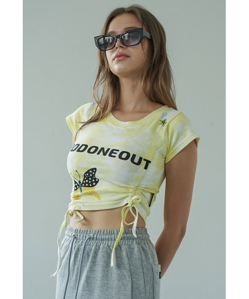 ることがで tシャツ Tシャツ 『ODDONEOUT/オッドワンアウト』 Butterfly String Crop T-shirts/バタフライ タイダイ柄 ス ZOZOTOWN PayPayモール店 - 通販 - PayPayモール コットン