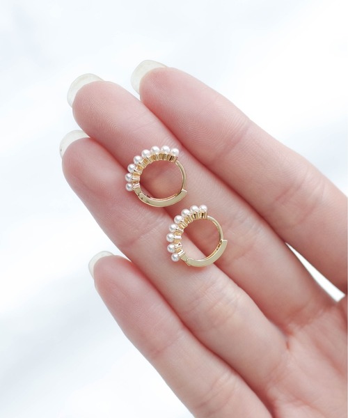 ピアス YUKA(^^) yu-ka ピアス YU-KA : クロスピアス バイカラー（ゴールド