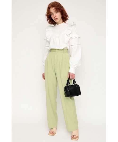 ブラウス シャツ Stand frill blouse スタンドフリルブラウス レディース SLY シャツ ブラウス STAND COLLAR FRILL BLOUSE スタンドカラ