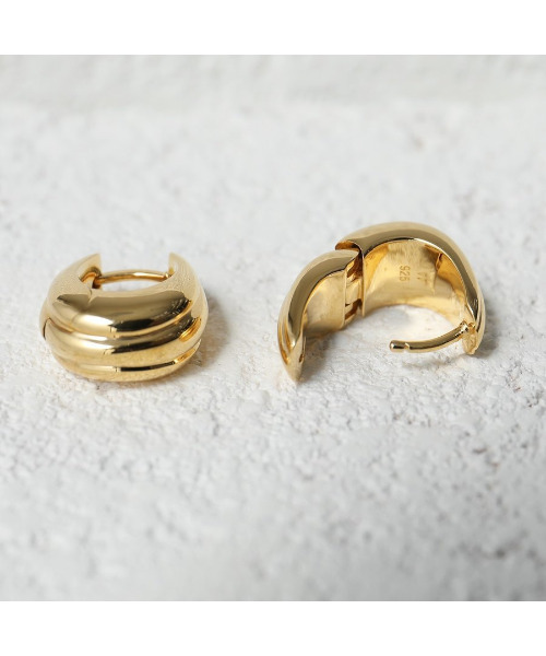 ピアス 【TOMWOOD】Ice Hoop Small Line アイスフープ ゴールド ピアス