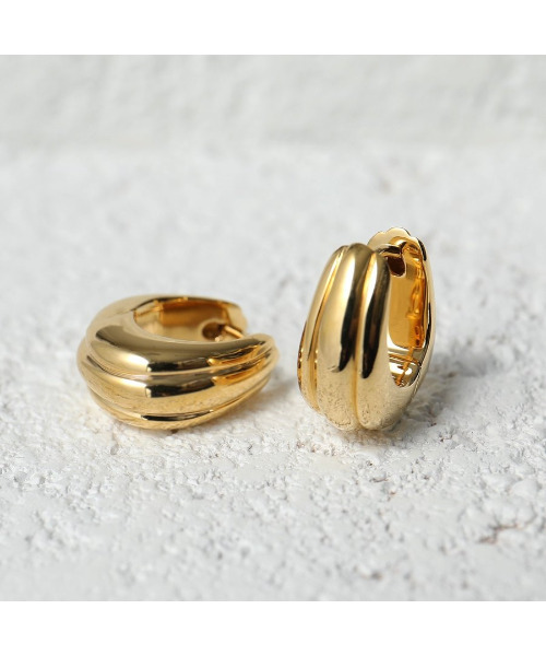 ピアス 【TOMWOOD】Ice Hoop Small Line アイスフープ ゴールド ピアス