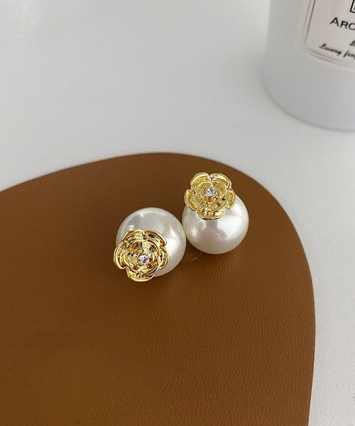Ritomo De Ricco ピアス SALE SV925ポスト パールキャッチピアス