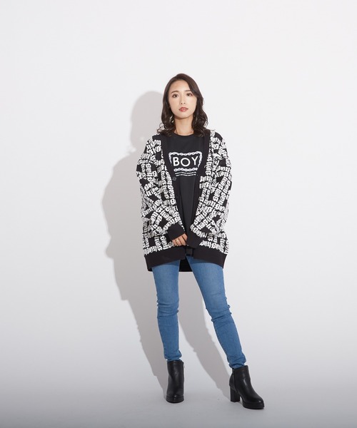BOY LONDON カーディガン 「BOY LONDON」BOY LOGO PATTERNED