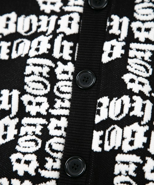 BOY LONDON カーディガン 「BOY LONDON」BOY LOGO PATTERNED
