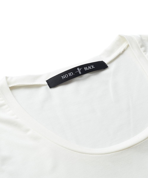 NO ID.（ノーアイディー） tシャツ 「NO ID.」Stole-Attached Dolman