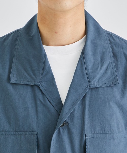 UJOH（ウジョー） 七分袖 シャツ Shark Collar Shirts メンズ
