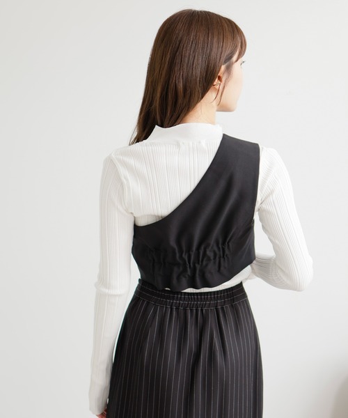 LADYMADE（レディメイド） ベスト ジレ カットヘムワンショルビスチェ