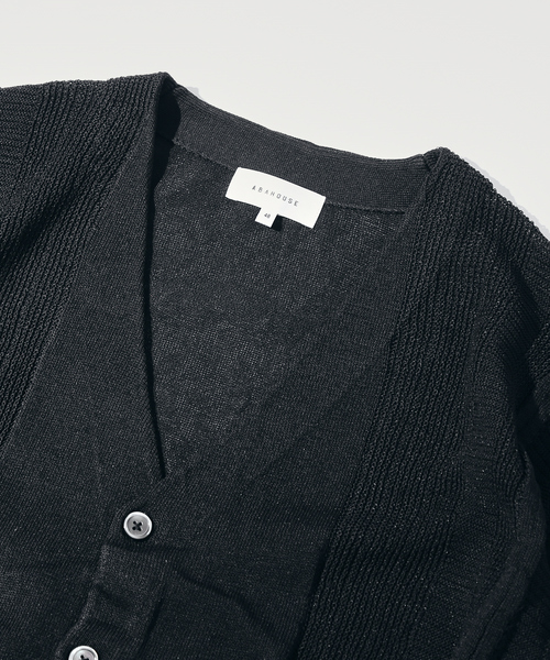 ABAHOUSE（アバハウス） カーディガン ハイツイスト ニット シアー