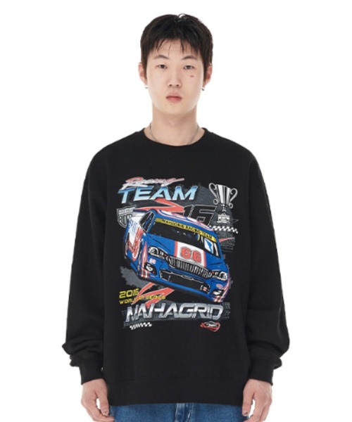 トレーナー スウェット 「mahagrid/マハグリッド」W.C.S RACING TEAM SWEATSHIRT/レーシングデザイン スウェットシャ MAHAGRID トレーナー スウェット 「mahagrid/マハグリッド