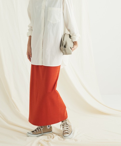 新品】モニーレ ペイント柄 ウエストリブ フレアスカート カラフル