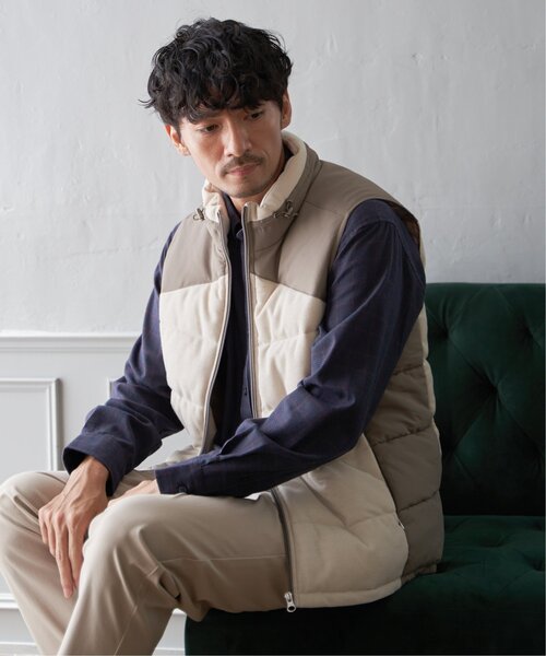 ikka（イッカ） ダウンベスト ベスト sorona(R)コンビ中綿ベスト