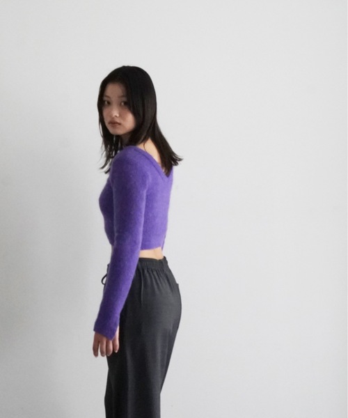 allege  モヘアニット　セーター ALLEGE（アレッジ） ニット セーター ALLEGE MOHAIR V KNIT レディース