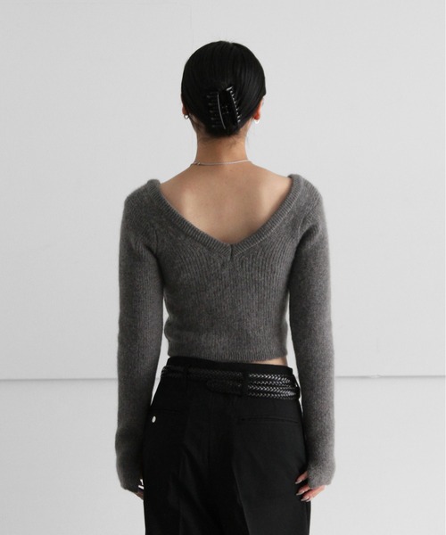 allege  モヘアニット　セーター ALLEGE（アレッジ） ニット セーター ALLEGE MOHAIR V KNIT レディース