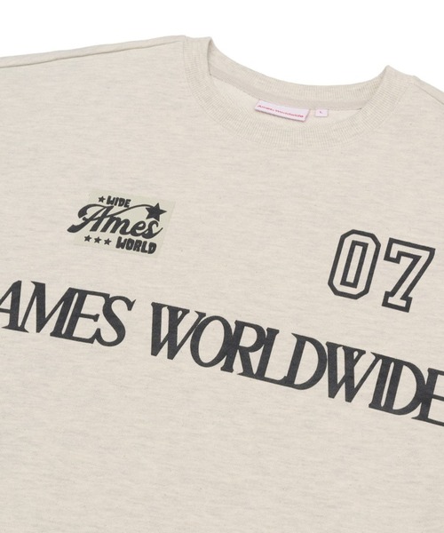 ★AMES-WORLDWIDE★NEW MESSAGE SWEATSHIRT GREY★正規品/送料込 MUSINSA公式 | AMES-WORLDWIDE NEW MESSAGE COLLAR SWEATSHIRT