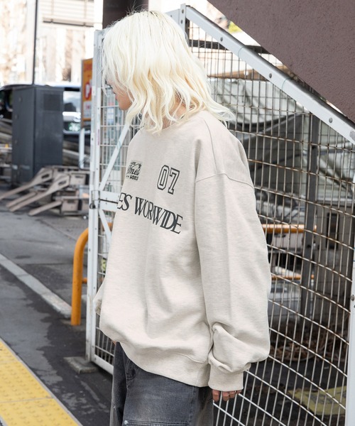 ★AMES-WORLDWIDE★NEW MESSAGE SWEATSHIRT GREY★正規品/送料込 MUSINSA公式 | AMES-WORLDWIDE NEW MESSAGE COLLAR SWEATSHIRT