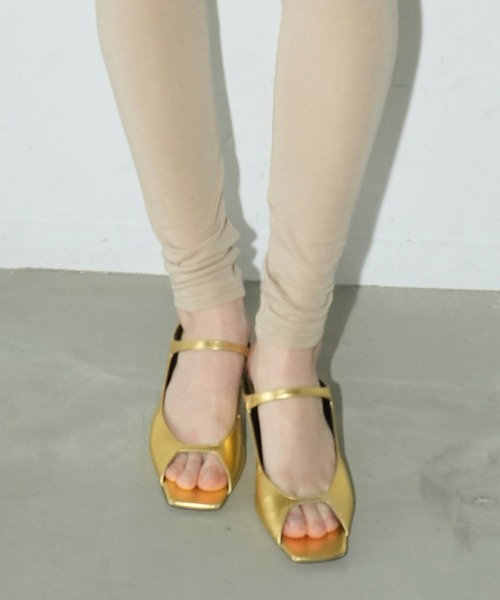 靴 CLANE OPEN TOE SQUARE MULES CLANE（クラネ） サンダル OPEN TOE SQUARE MULES レディース