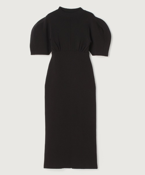 anuans（アニュアンス） ワンピース フォルムスリーブニットワンピース