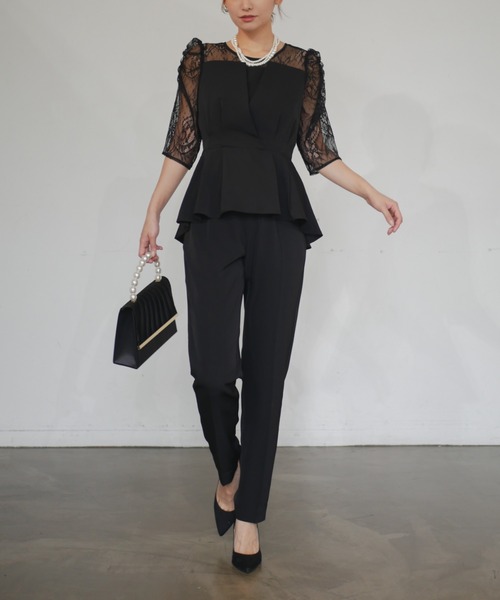 My shawty パンツドレス peplum design set up : ZOZOTOWN Yahoo