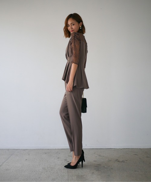 My shawty パンツドレス peplum design set up : ZOZOTOWN Yahoo