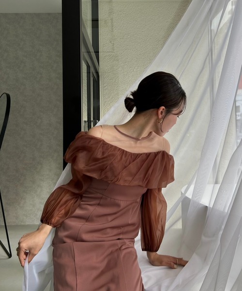 ドレス Off shoulder balloon dress レディース : 84062538 : ZOZOTOWN  