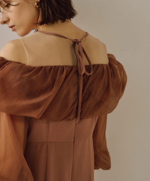 LE’RURE リルアー　オフショルダーバルーンドレス ブラックのオフショルダーバルーンドレス | LE' RURE | M | 結婚