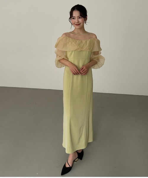 LE’RURE リルアー　オフショルダーバルーンドレス LE'RURE ドレス Off shoulder balloon dress : ZOZOTOWN Yahoo