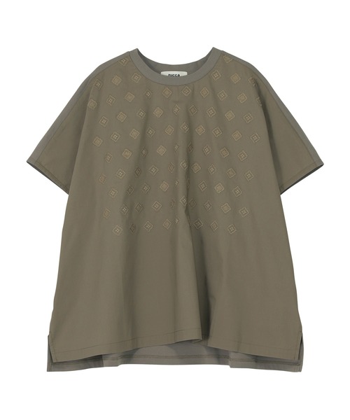 ZUCCa tシャツ エンブロイダリードッキング / Tシャツ S