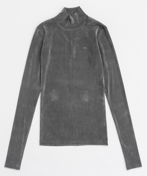 MAISON SPECIAL（メゾンスペシャル） tシャツ Velor Mesh Tops/ベロア