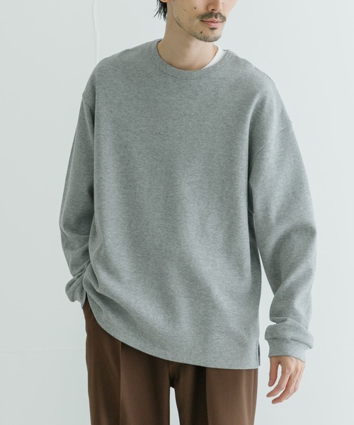 『XLサイズ/WEB限定』『UR TECH』裏起毛ワッフルロングスリーブTシャツ セール】『XLサイズ/WEB限定』『UR TECH』裏起毛ワッフルロング