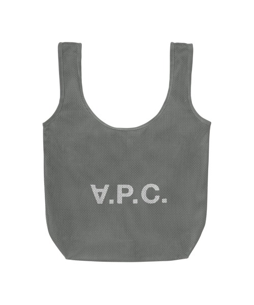 A.P.C. スモール デニム レザー トートバッグ ダークネイビー アーペーセー トートバッグ スモール ダークネイビー デニム